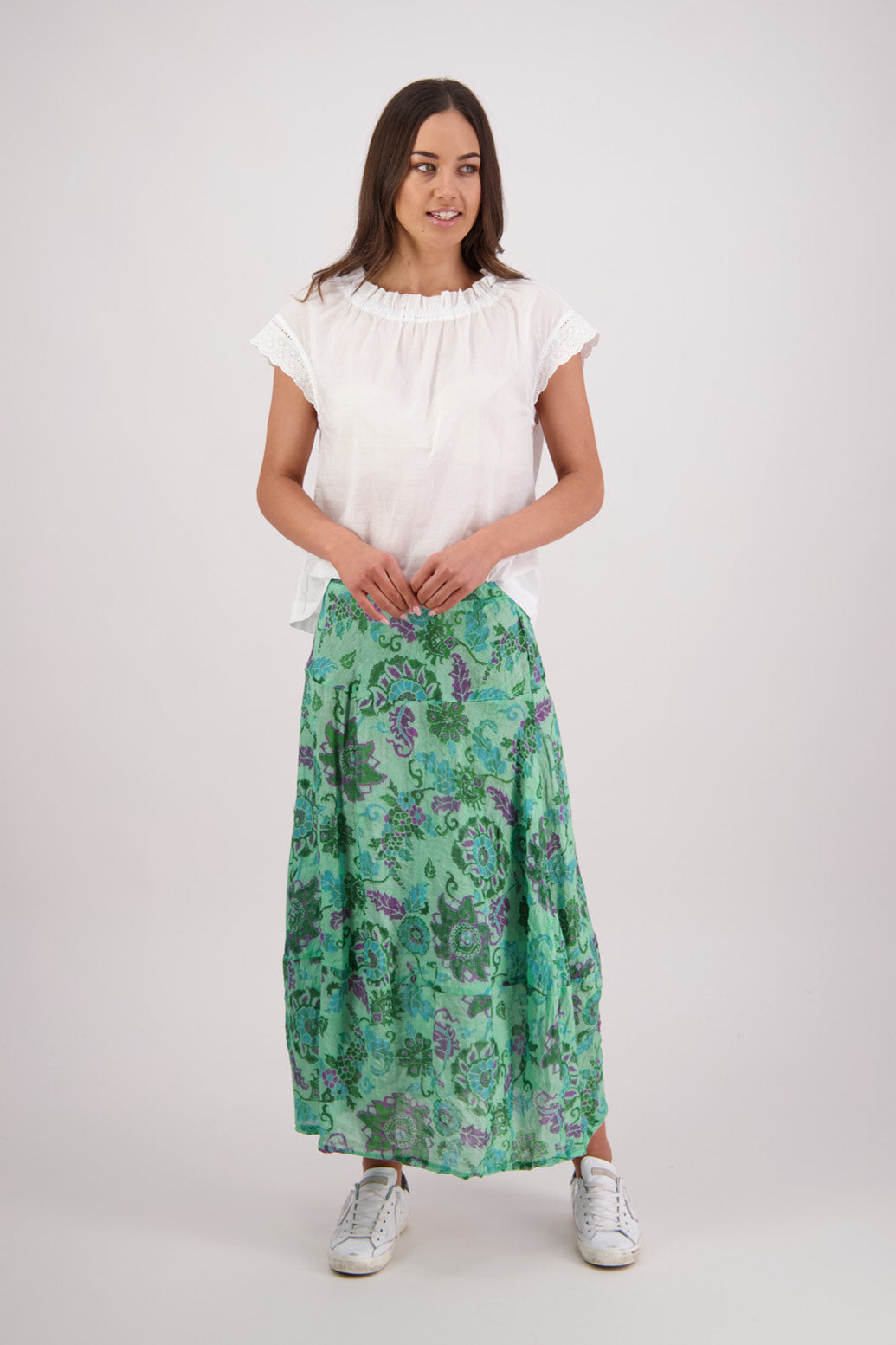Briarwood Tutti Skirt - Green Floral