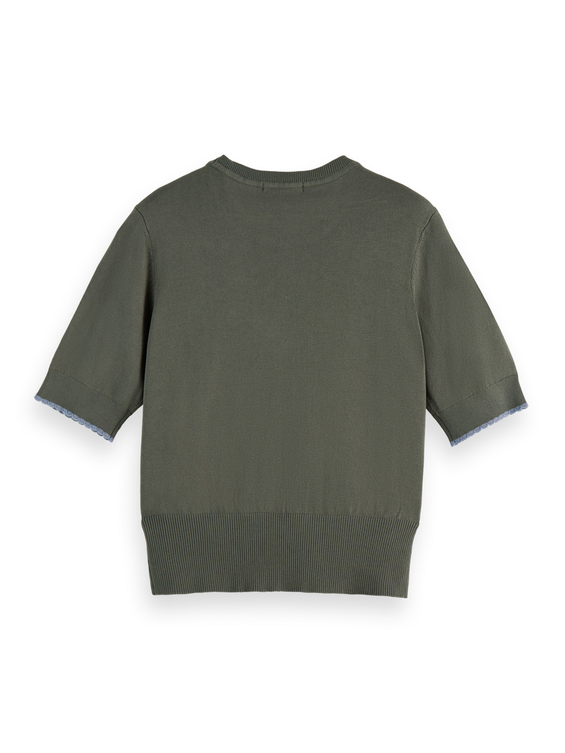 Short Sleeved Crew Neck Pullover - Thyme