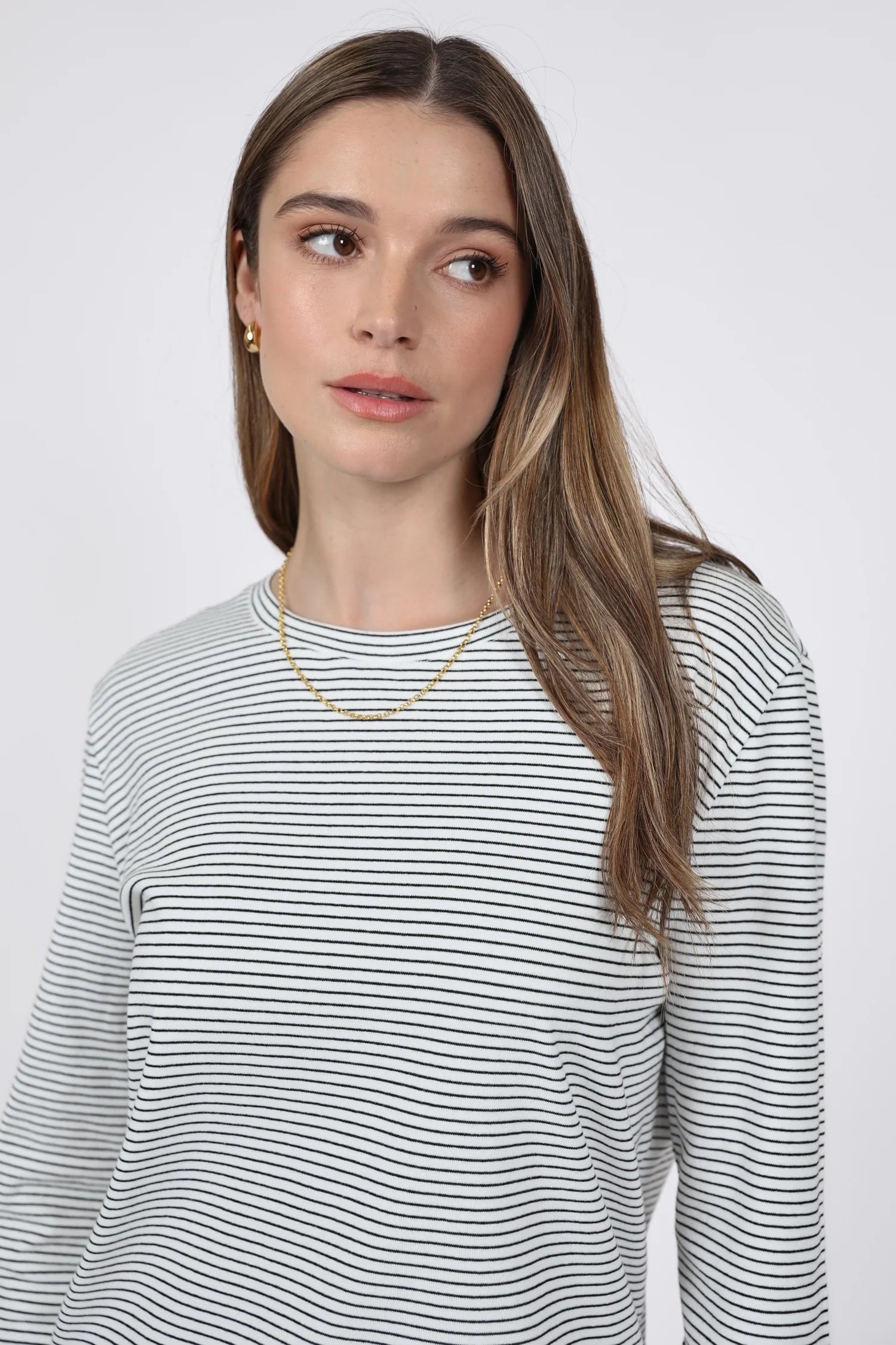 Uno Long Sleeve Tee - Black Stripe