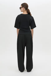 C & M Alba Boxy Tee - Black