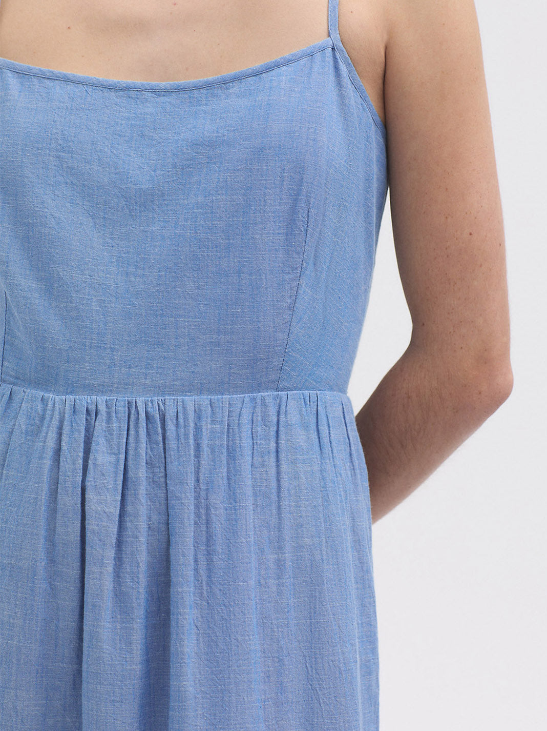 Chambray Strappy Dress