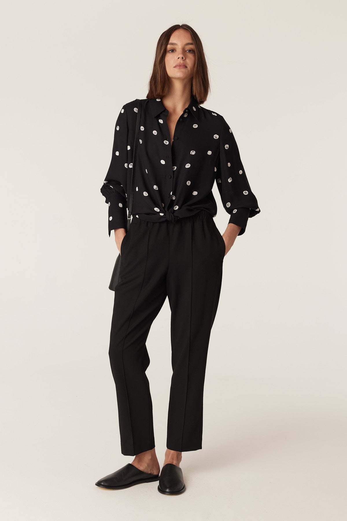 Cable Melbourne Hepburn Blouse - Black Spot