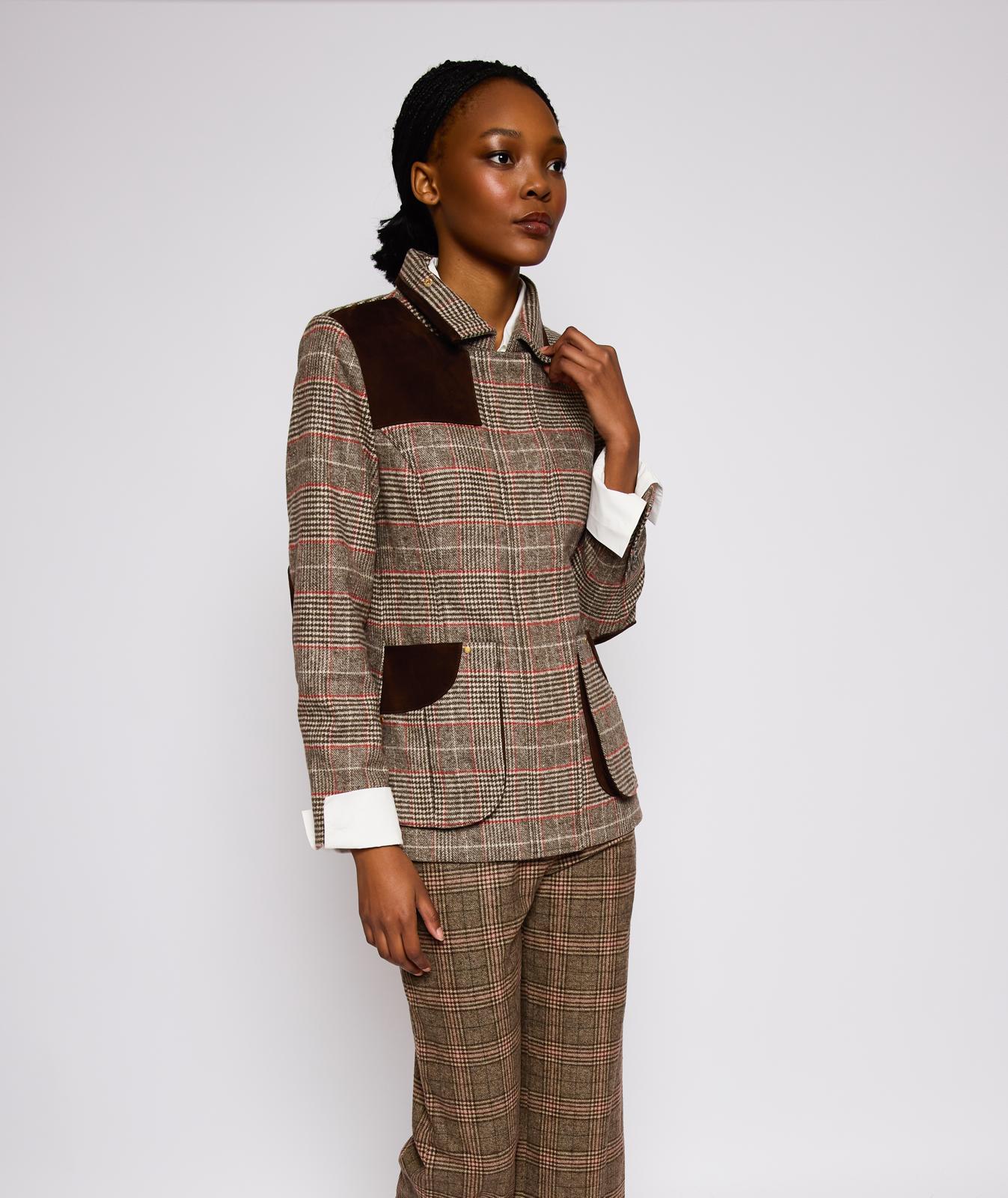 DEA the Label Riding Blazer - Tan Check