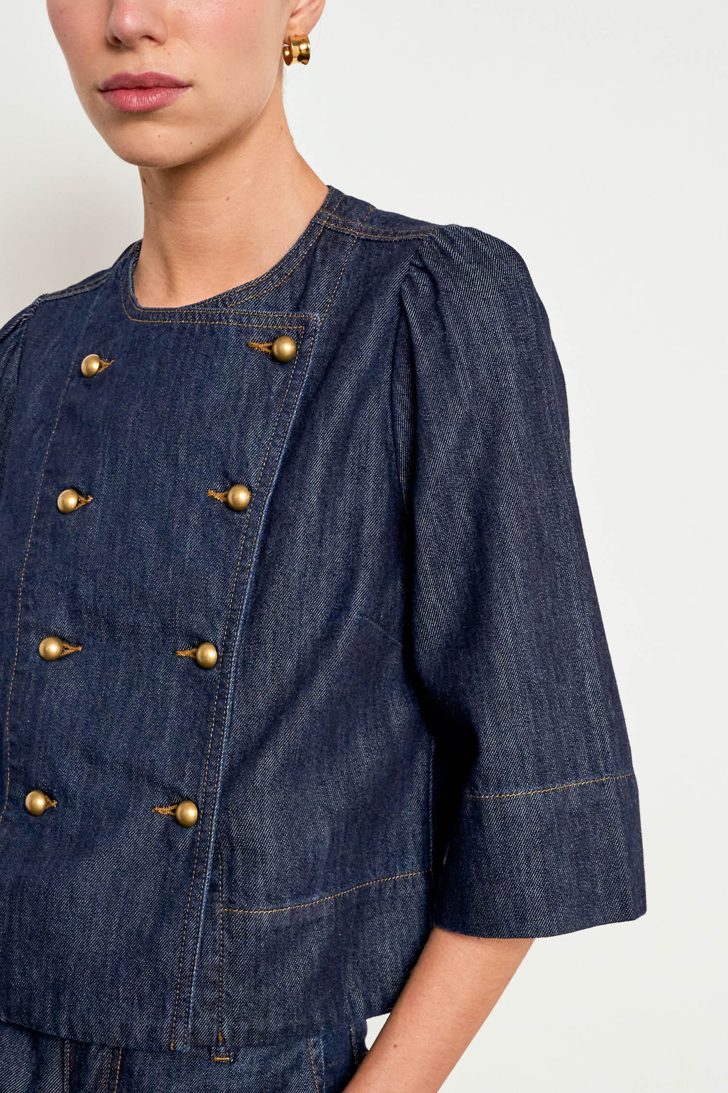 Zoe Kratzmann Plunge Jacket - Dark Denim