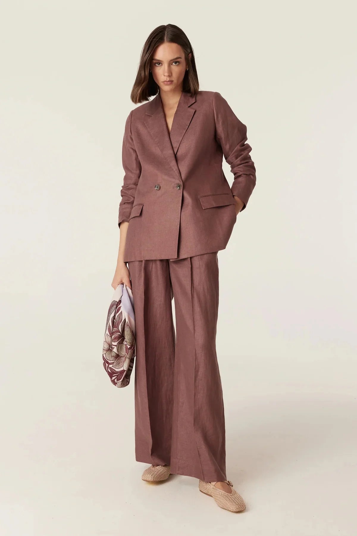 Cable Evelyn Blazer – Berry