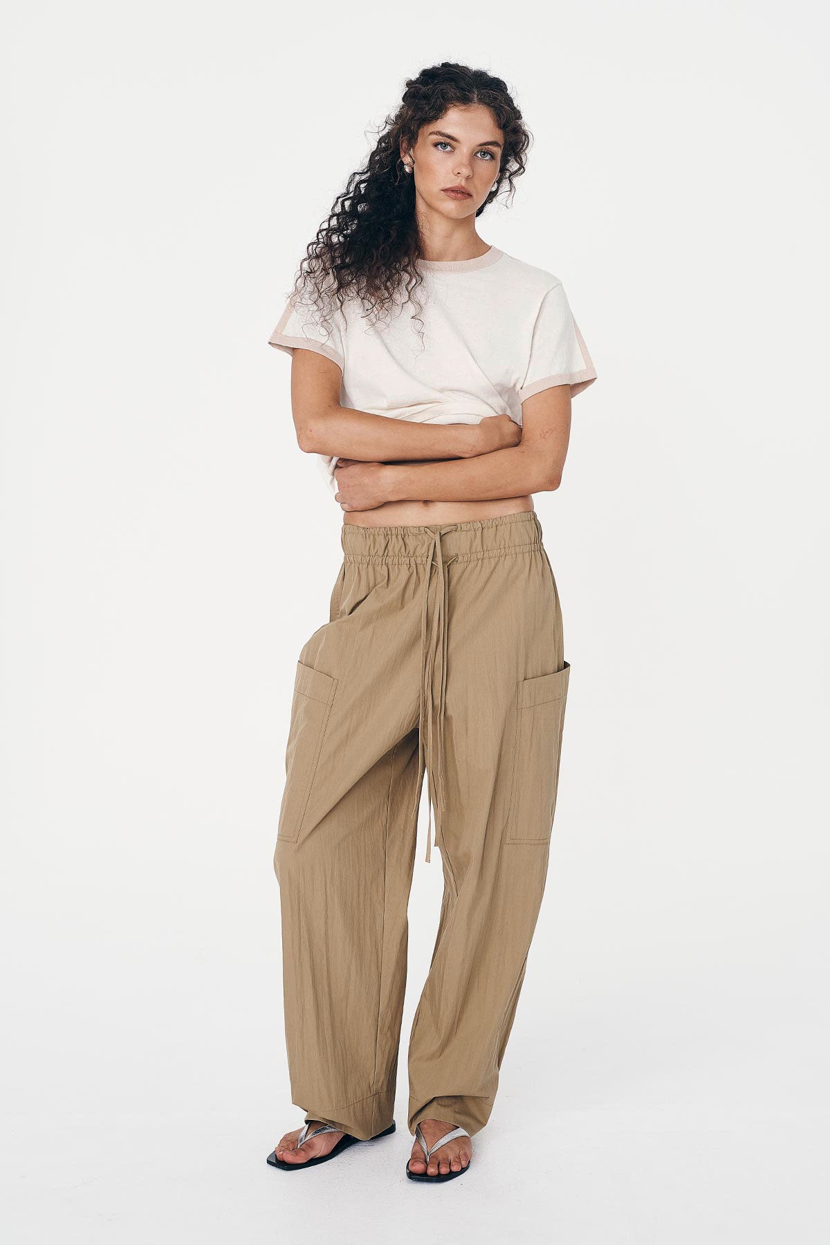 Jessica Cargo Pants - Washed Khaki
