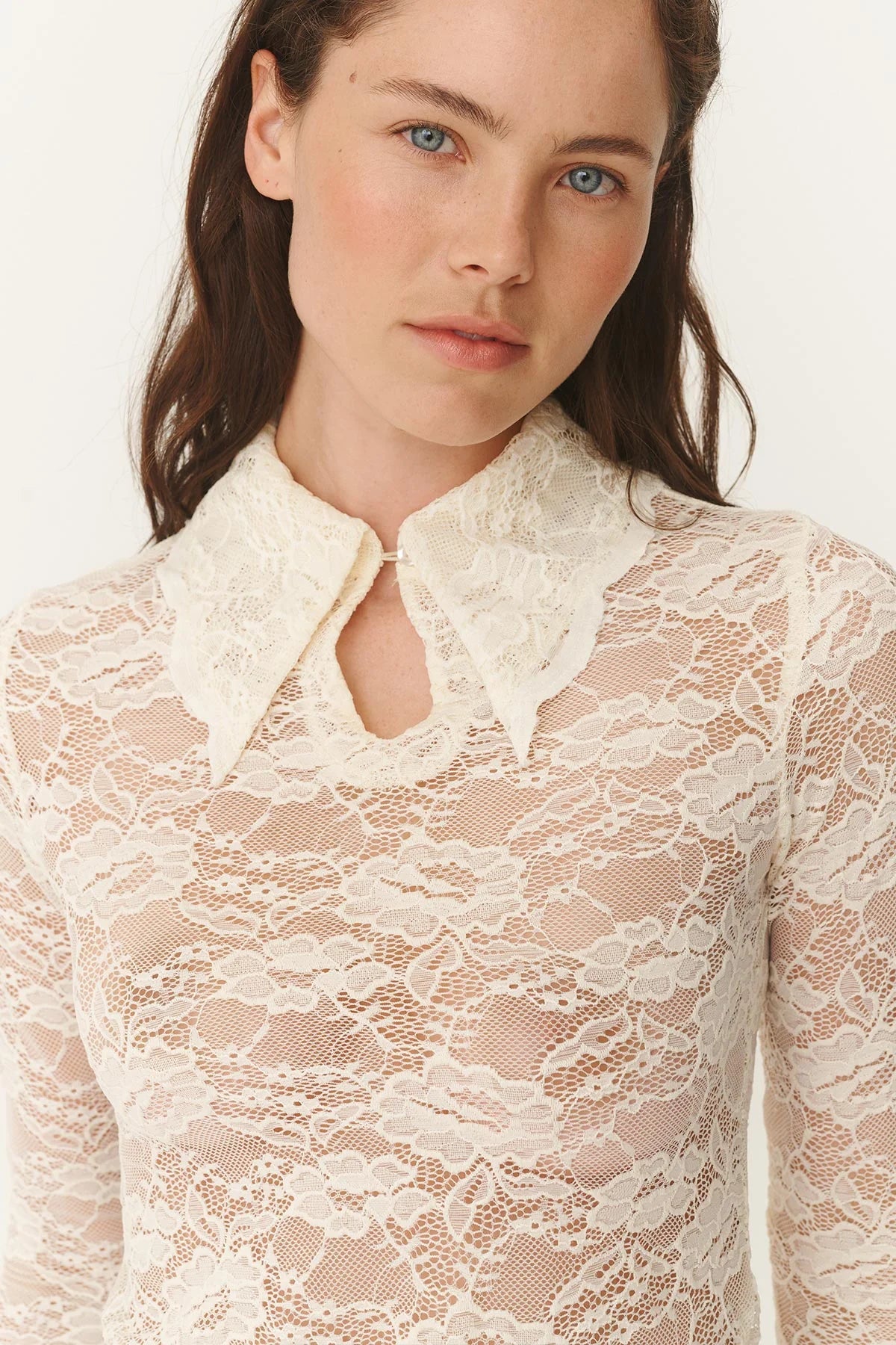 Charlotte Rose Lace Top - Butter Creme