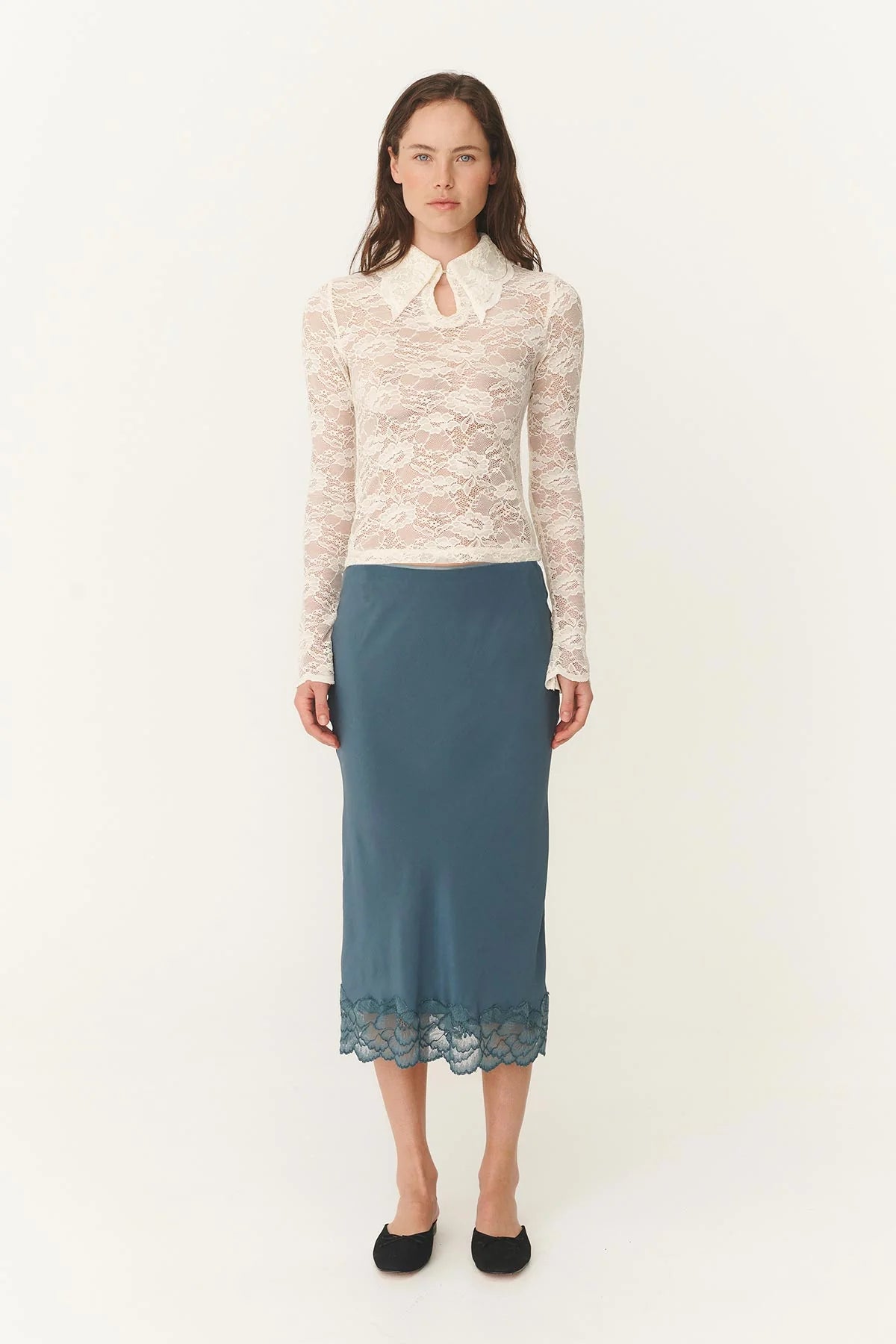 Charlotte Rose Lace Top - Butter Creme