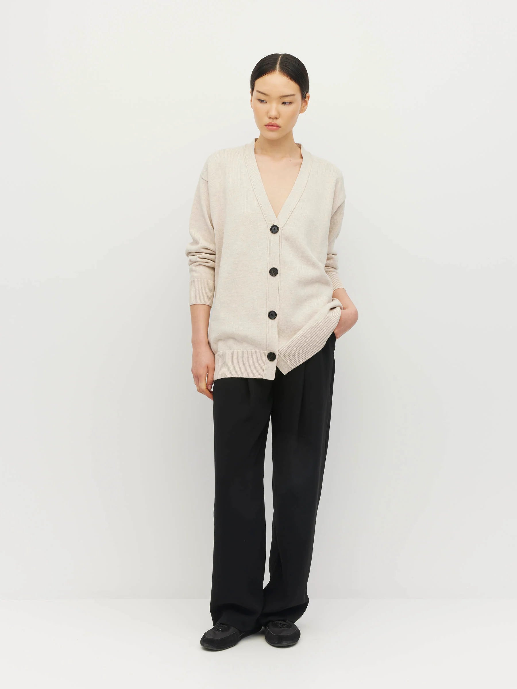 Marvin Cardi (Cotton Knit) Toast Marle
