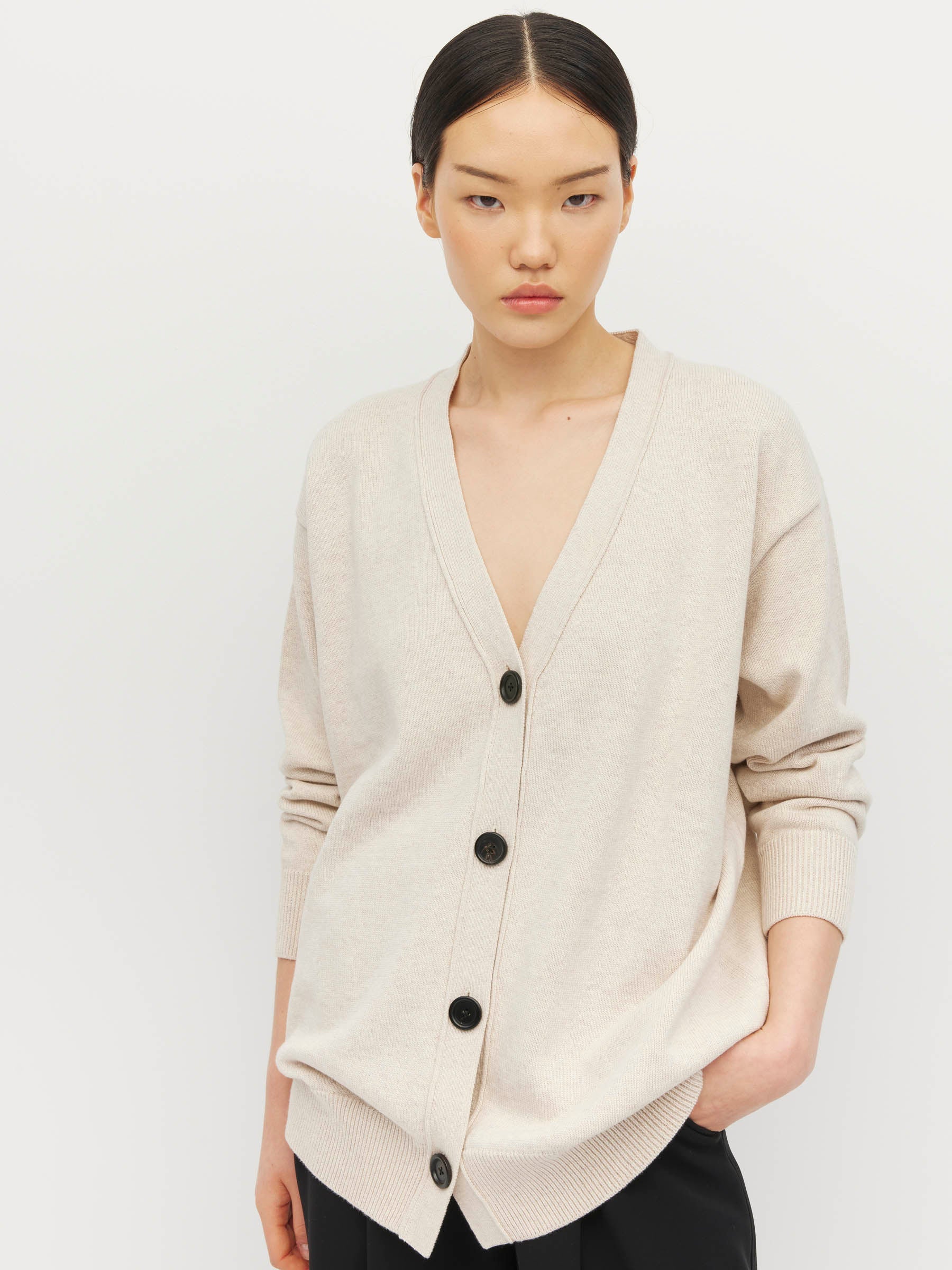 Marvin Cardi (Cotton Knit) Toast Marle