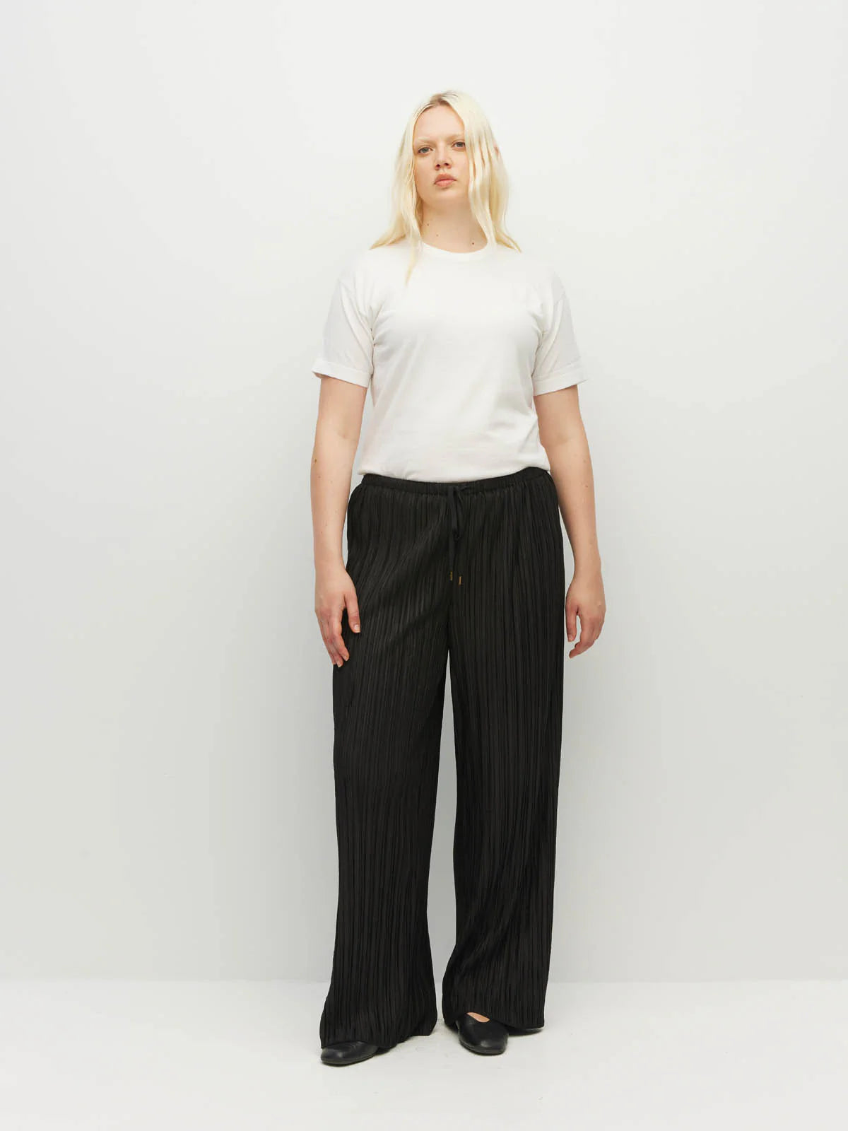 Pleat Pant - Drape Pant (Black)