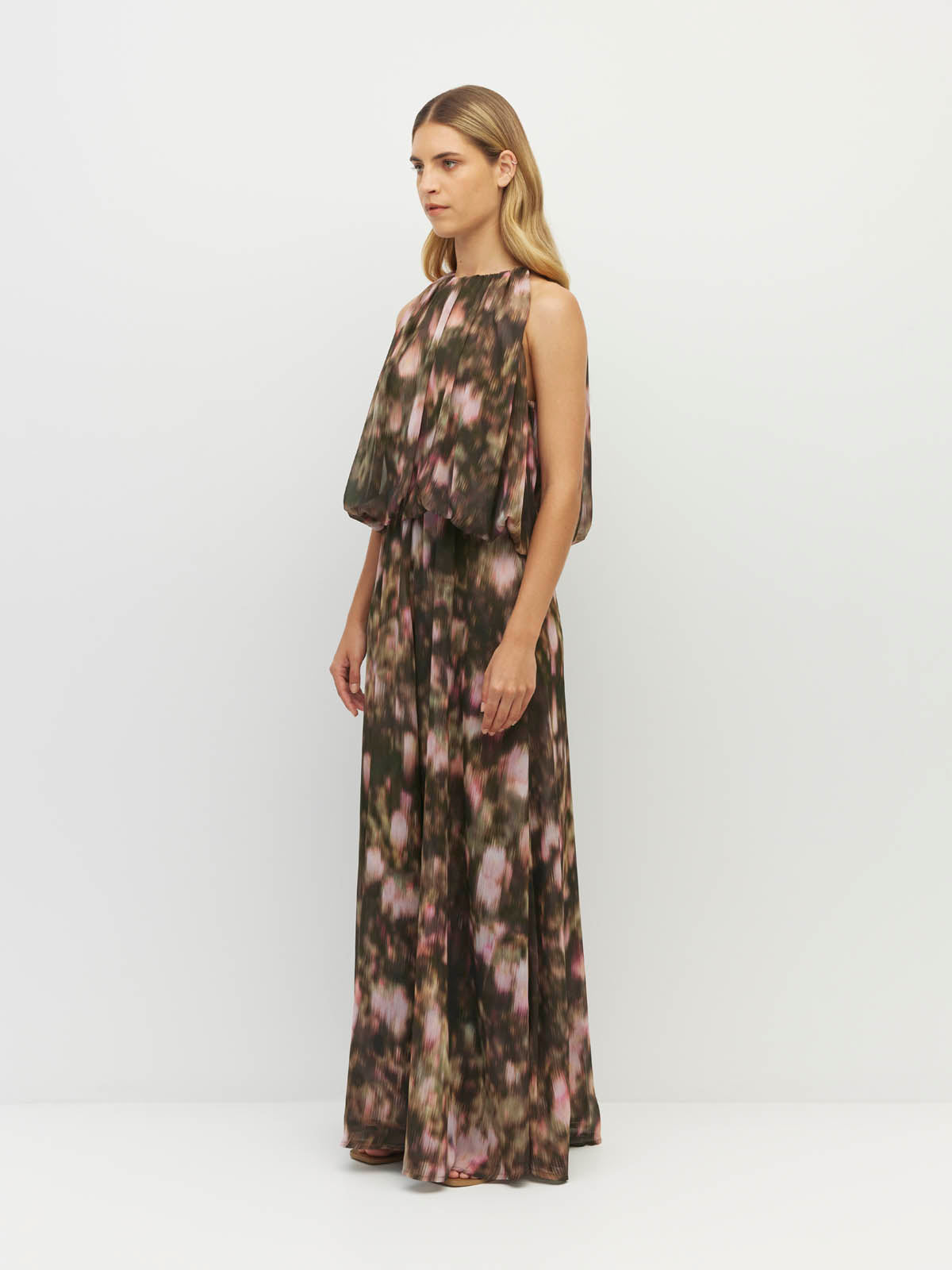 Juliette Hogan Aria Dress (Blush Petals Crush)  - Soft Camelia