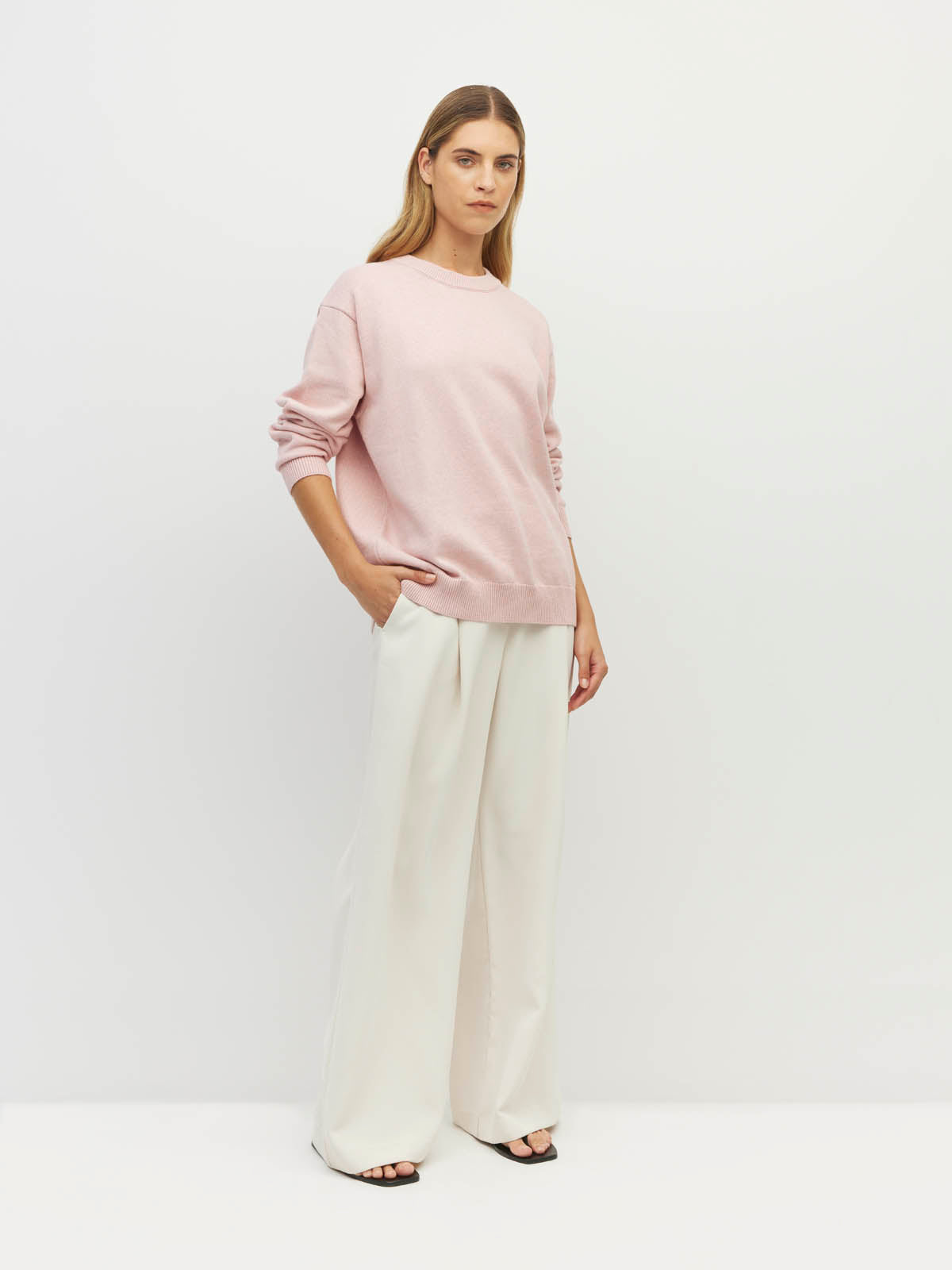 Juliette Hogan Cotton Sweatshirt - Ballet Pink