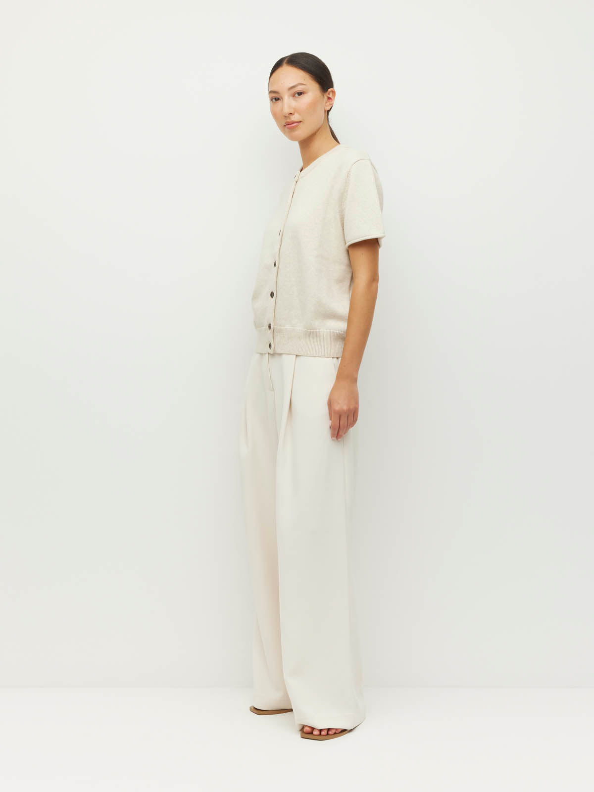 Juliette Hogan Twin T Cardi - Toast Marle