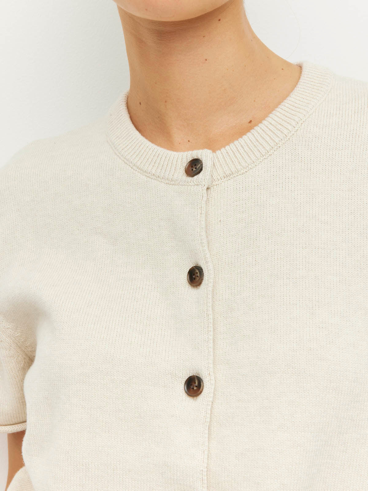 Juliette Hogan Twin T Cardi - Toast Marle