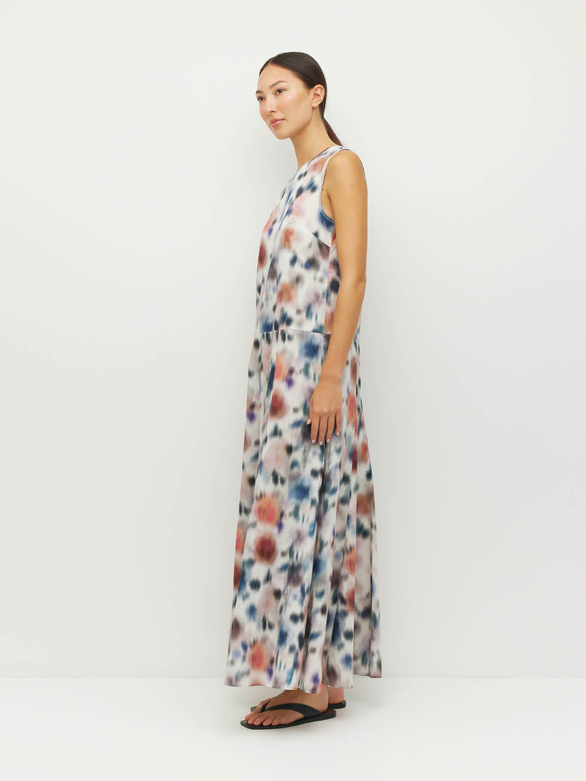 Juliette Hogam Symi Dress Rosette Haze Cotton - Morning Light