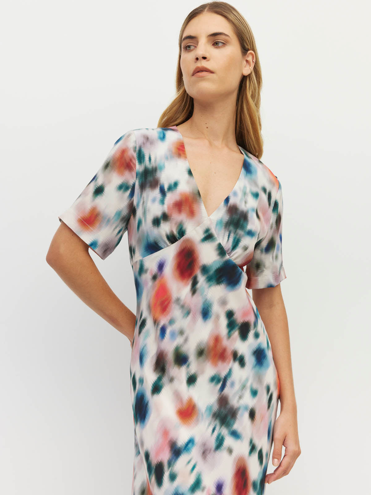 Spencer Dress Rosette Haze Silk CDC - Morning Light