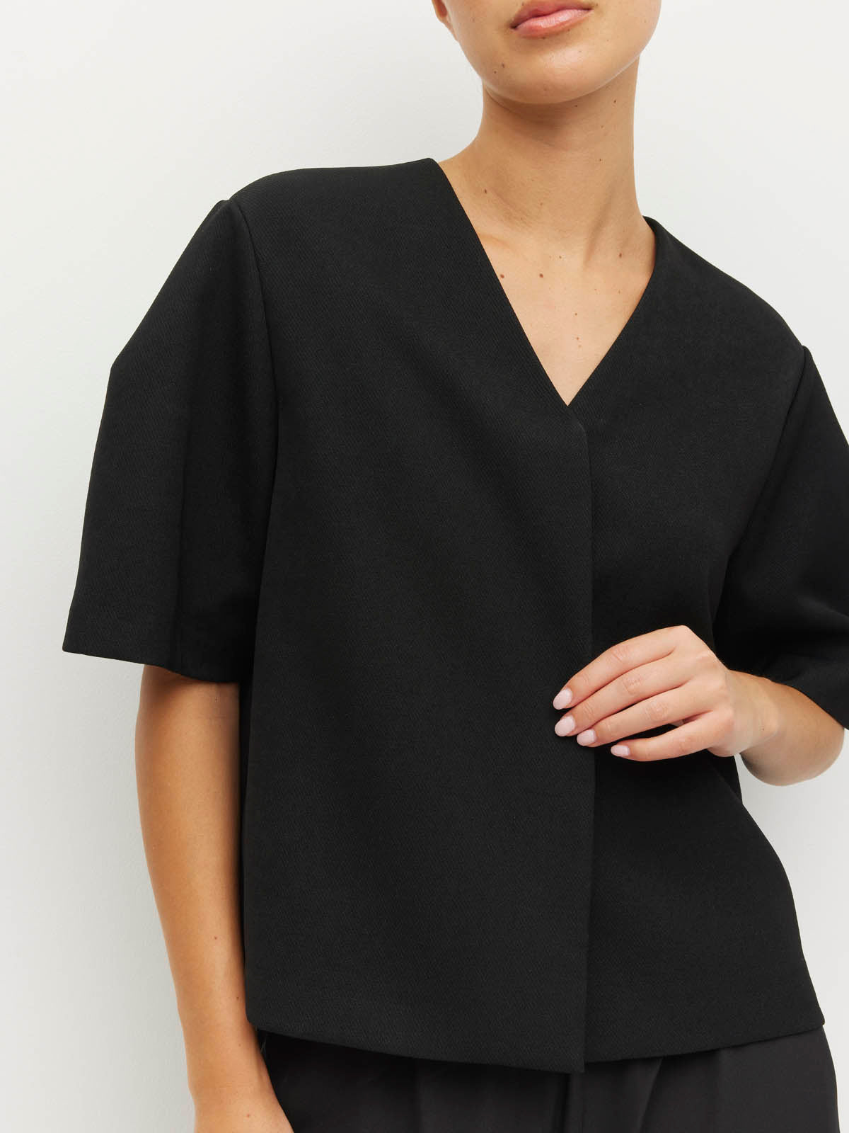 Juliette Hogan Vesper Jacket (Tech Twill Suiting) Black