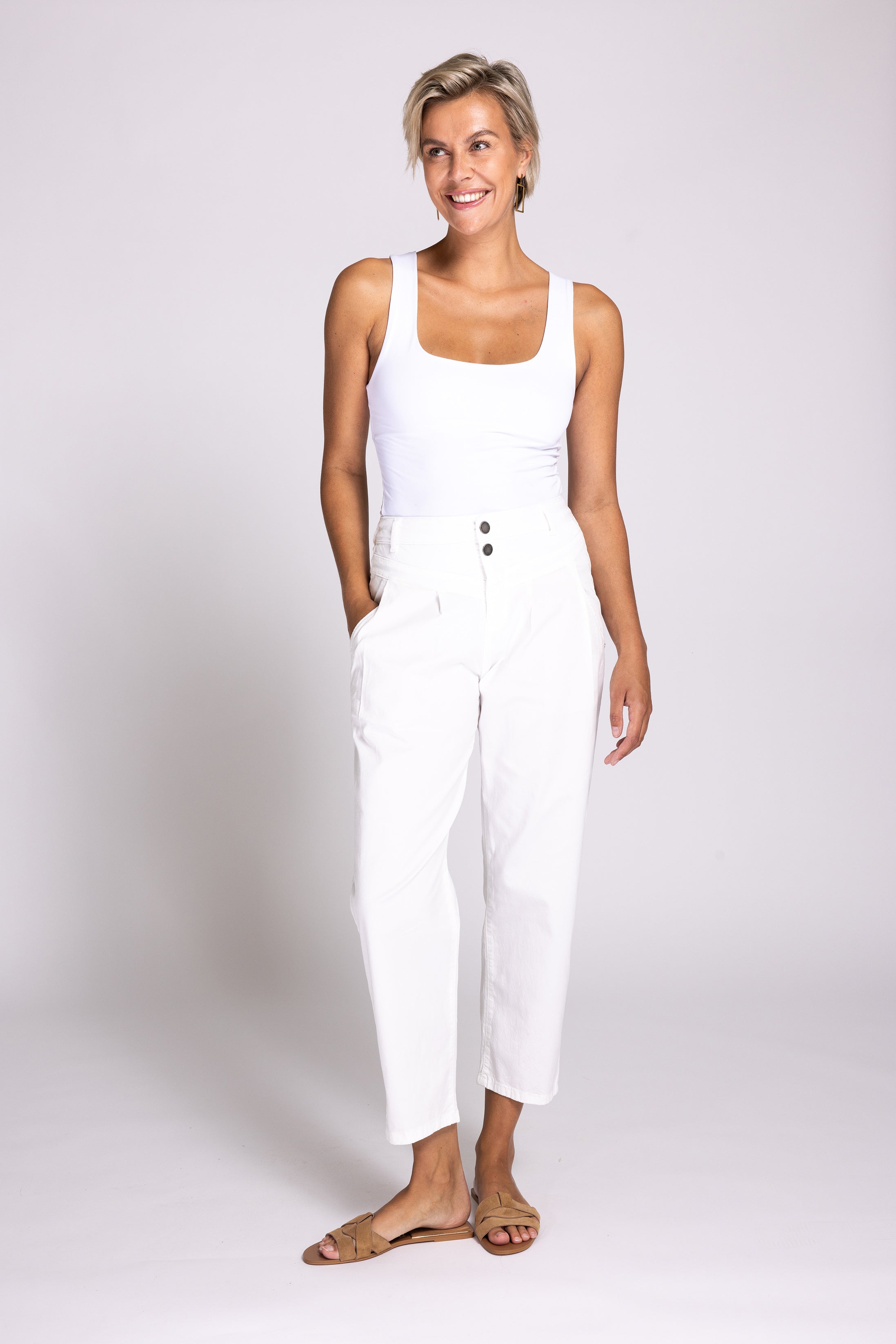 Joy Pant - White